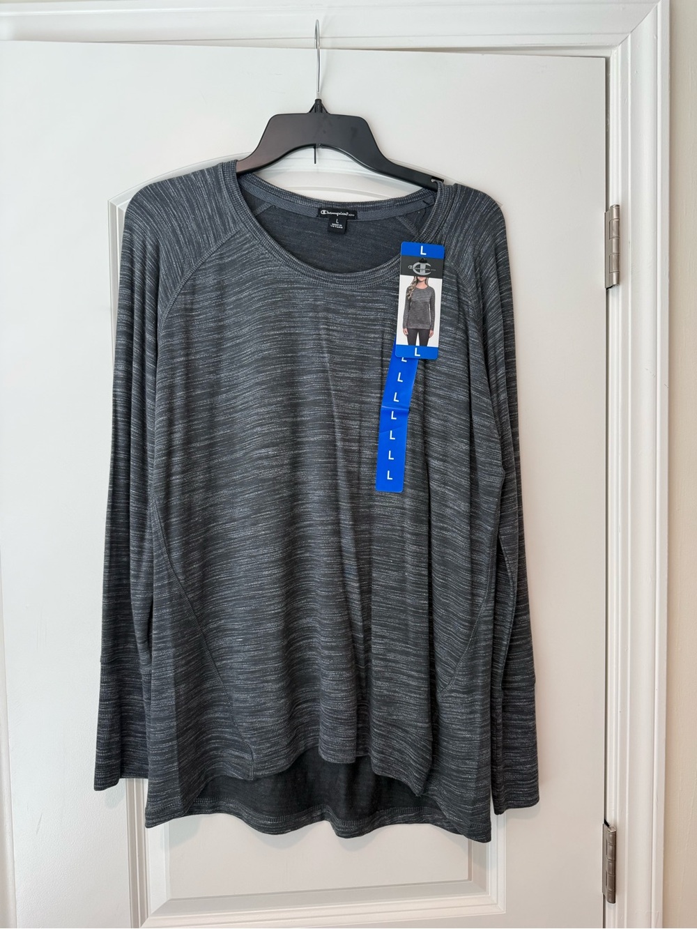 Champion Women's Long Sleeve Heather Charcoal Pullover